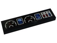 LEGO onderdeel Tile 1 x 4 with Speedometer, Buttons and Displays Pattern (Sticker) - Set 42128 2431pb0751