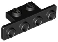 LEGO onderdeel Beugel 1 x 2 - 1 x 4 met Afgeronde Hoeken 2436b
