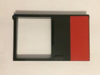 LEGO part Door 1 x 6 x 8 Right with Red Rectangle Pattern (Sticker) - Set 5571 30074pb02