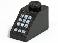 LEGO part Schräge 45 2 x 1 mit Keypad mit White Buttons Muster 3040p33