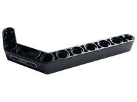 LEGO onderdeel Technic, Liftarm, Modified Bent Thick 1 x 11.5 Double with Silver Ellipses Pattern (Sticker) - Set 42083 32009pb035