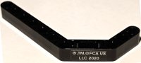 LEGO onderdeel Technic, Liftarm, Gewijzigd Gebogen Dik 1 x 11.5 Dubbel met '®,TM,© FCA US LLC 2020' Patroon (Sticker) - Set 42111 32009pb042
