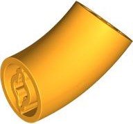 LEGO part Brick, Round 2 x 2 D. 45 degrees Elbow (27.7mm Standing Height) 5489