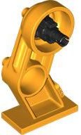 LEGO part Large Figure Leg Right with Black Rotation Joint Pin 70943