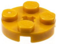 LEGO part Plate, Round 2 x 2 with Axle Hole 4032