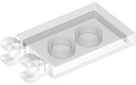 LEGO part Tile, Modified 2 x 3 with 2 Open O Clips 30350b