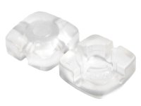 LEGO part Clikits, Icon Square 2 x 2 Small with Hole, Polished (Transparent Colors Only) 51510