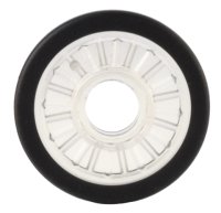 LEGO part Wheel Wheelchair with Technic Pin Hole with Molded Black Hard Rubber Tire Pattern 80441pb01