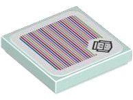 LEGO onderdeel Tile 2 x 2 with Super Mario Scanner Code Ice Bro Pattern (Sticker) - Set 71413 3068pb2177