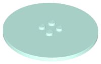 LEGO part Tile, Round 8 x 8 with 4 Studs in Center 6177