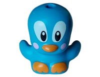 LEGO part Bird, Chick with Open Wings with Large Black and White Eyes, Bright Pink Circles on Cheeks, Orange Beak and Feet Pattern (Sonic the Hedgehog Flicky) 3918pb03