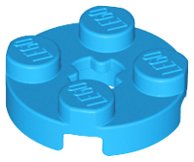 LEGO part Plate, Round 2 x 2 with Axle Hole 4032