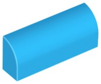 LEGO part Slope, Curved 1 x 4 x 1 1/3 6191