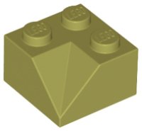 LEGO onderdeel Schuin 45 2 x 2 Dubbel Concaaf 3046