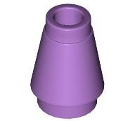 LEGO part Cone 1 x 1 with Top Groove 4589b