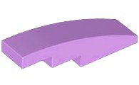 LEGO part Slope, Curved 4 x 1 61678