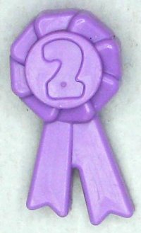 LEGO part Friends Accessories Award Ribbon with Number 2 92355f