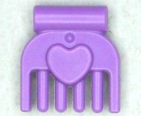 LEGO part Friends Accessories Comb, Small with Heart 92355g