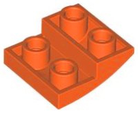 LEGO part Pendiente, Curva 2 x 2 x 2/3 Invertida 32803