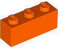 LEGO part Brick 1 x 3 3622