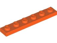 LEGO part Plate 1 x 6 3666