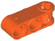 LEGO part Technic, Axle and Pin Connector Perpendicular 3L with 2 Pin Holes 42003