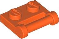 LEGO part Plate, Modified 1 x 2 with Bar Handle on Side - Closed Ends 48336