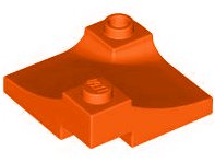 LEGO part Arch 3 x 3 Inverted Corner with Raised Hollow Stud 73682