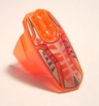 LEGO part Hero Factory Armor with Ball Joint Socket - Size 5 with Beast Pattern (Fangz) 90639pb016