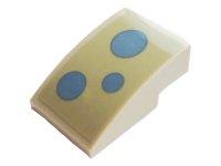 LEGO part Slope, Curved 3 x 2 with Gray Polka Dots Pattern (Sticker) - Set 75937 24309pb023