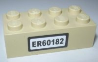 LEGO part Stein 2 x 4 con Patrón 'ER60182' (Pegatina) - Set 60182 3001pb169
