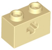 LEGO part Technic, Brick 1 x 2 with Axle Hole 32064