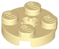 LEGO part Plate, Round 2 x 2 with Axle Hole 4032