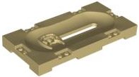 LEGO part Sports Field Section 8 x 16 with Horizontal Slot and (Same Color) Sliding Holder 41819c01
