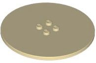 LEGO part Tile, Round 8 x 8 with 4 Studs in Center 6177