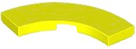 LEGO part Tile, Round Corner 3 x 3 Macaroni 79393