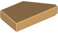 LEGO part Tile, Modified 1 x 2 Wedge Left 5091