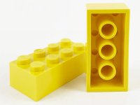 LEGO part Brick 2 x 4 without Cross Supports 3001old