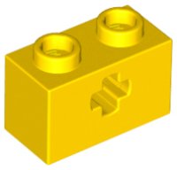 LEGO part Technic, Brick 1 x 2 with Axle Hole 32064