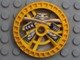 LEGO part Technic, Disk 5 x 5 - RoboRider Talisman Wheel, Ninja Mold with Robot Pattern 32349pb01
