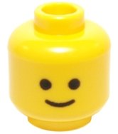 LEGO part Minifigure, Head Standard Grin Pattern 3626p01