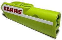 LEGO part Technic, Panneau Carénage #22 Très Petit Lisse, Côté A avec Motif Rayure Blanche 'CLAAS' Rouge (Autocollant) - Ensemble 42102 11947pb084
