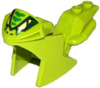 LEGO part Carénage Moto, Moto Course (Sport) avec Motif Visage Serpent 18895pb06