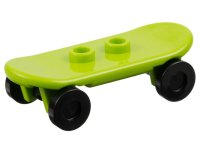 LEGO part Minifigure, Utensil Skateboard Deck with Black Wheels (42511 / 2496) 42511c01