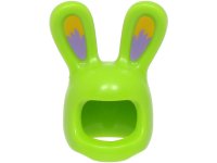 LEGO part Minifigure, Headgear Head Cover, Costume Bunny Ears with Bright Light Orange and Medium Lavender Auricles Pattern (BAM) 99244pb03