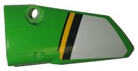 LEGO part Technic, Panel Fairing # 3 Small Smooth Long, Side A with White, Black and Yellow Stripes Pattern (Sticker) - Set 42039 64683pb044