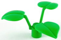 LEGO onderdeel Plant Stem with Stud and 3 Large Leaves x8