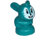 LEGO part Bunny / Rabbit, Friends, Baby, Sitting with White Eyes, Pupils, Teeth and Whiskers, Black Irises, Nose and Mouth Pattern (Sonic the Hedgehog Pocky) 18852pb04