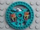 LEGO part Technic, Disk 5 x 5 - RoboRider Talisman Wheel, Dynamite Mold with Robot Pattern 32356pb01