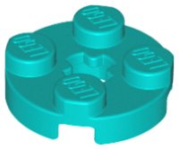 LEGO part Plate, Round 2 x 2 with Axle Hole 4032